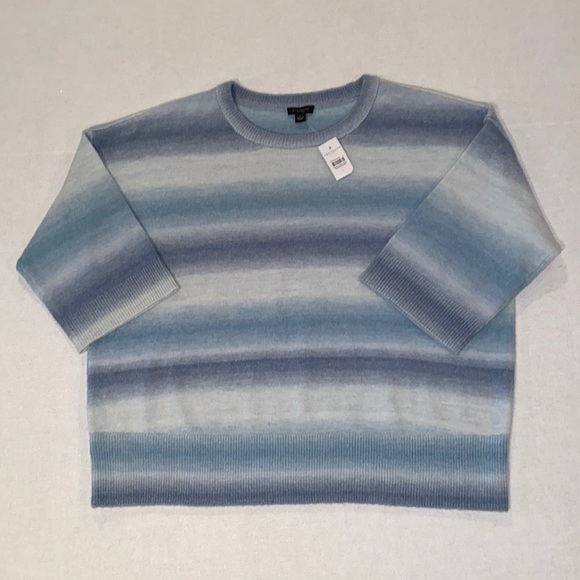 Ann Taylor Factory women's shades of blue sweater size Large NWT - Picture 1 of 7